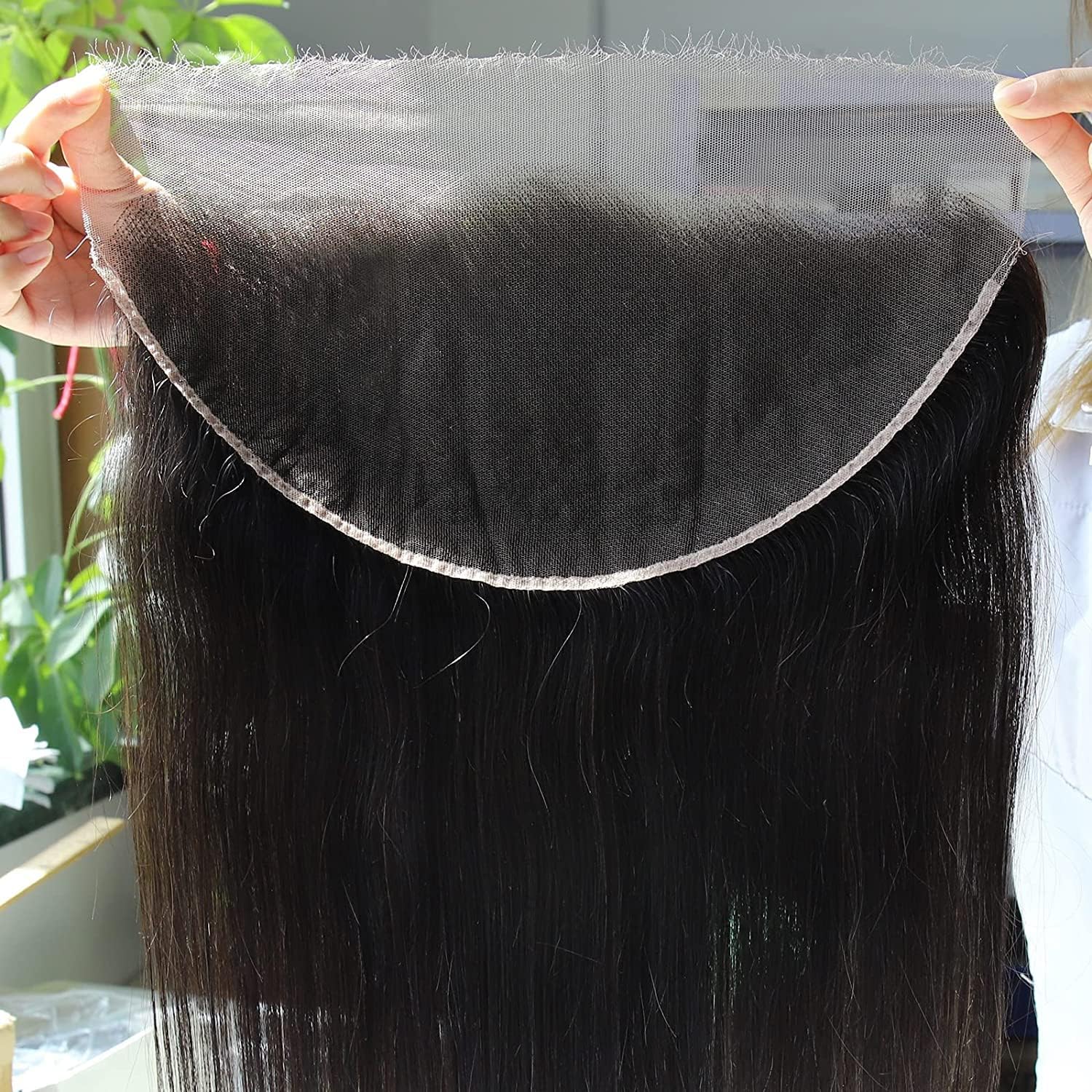 BEEOS 13x6 SKINLIKE Real HD Lace Frontal Only, 0.10mm Ultra-thin Invisible Swiss Lace Melt into All Skins Pre-plucked Hairline Small Single Knot Straight Human Hair 14 Inch