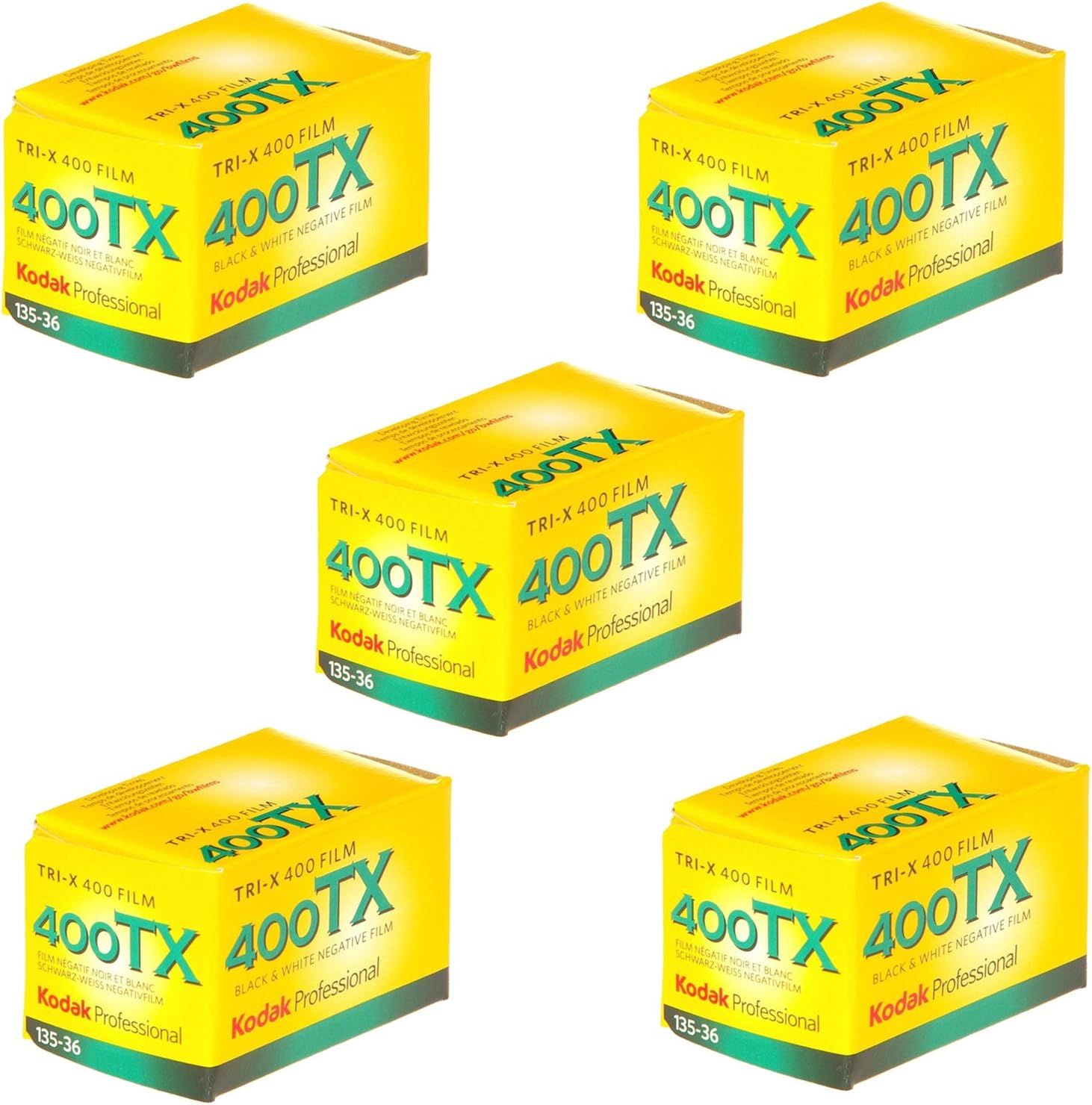 Kodak Tri-X 400TX Professional ISO 400, 36mm, Black and White Film (Pack of 5)