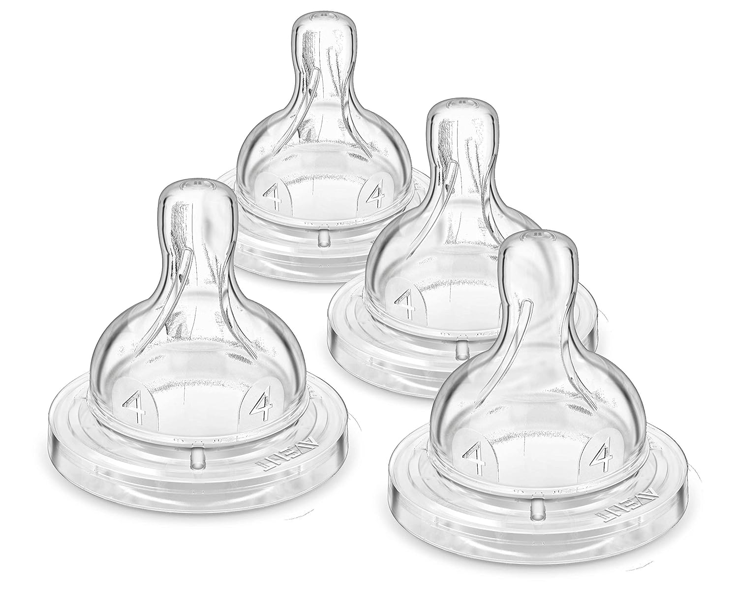 Philips AVENT Anti-Colic Baby Bottle Flow 4 Nipple, 4pk, SCY764/04