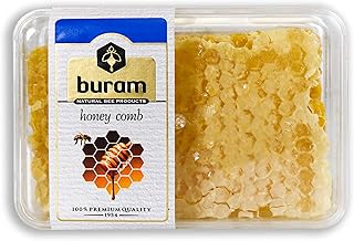 Buram Gourmet Honeycomb, 100% All-Natural Raw Honeycomb from the Turkish Mountains, No Additives, No Preservatives, Sweet N Chewy, 7.1oz