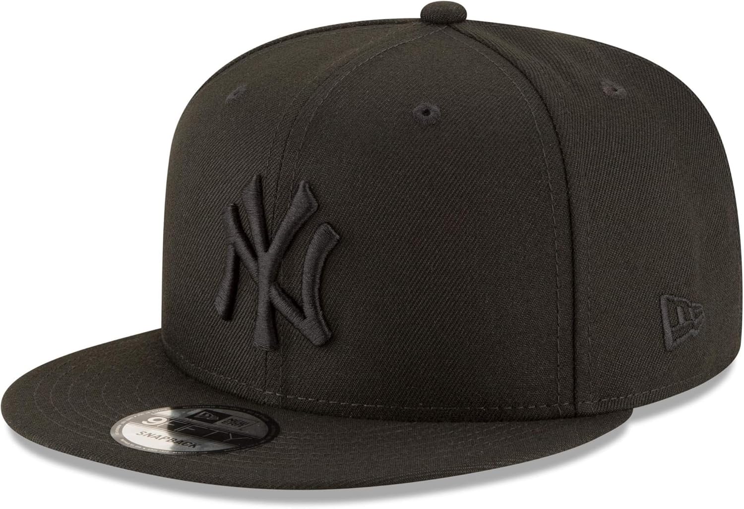 New Era MLB 9FIFTY Black Black Primary Logo Team Adjustable Snapback Hat Cap One Size Fits All