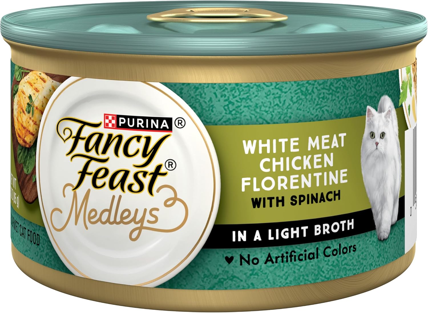 Purina Fancy Feast Medleys Chicken Florentine Cat Food (24 Pack) 3 oz Cans
