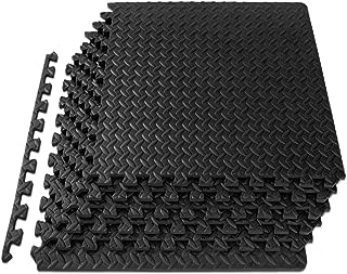 ProsourceFit Puzzle Exercise Mat ½ in, EVA Interlocking Foam Floor Tiles for Home Gym, Mat for Home Workout Equipment, Floor Padding for Kids