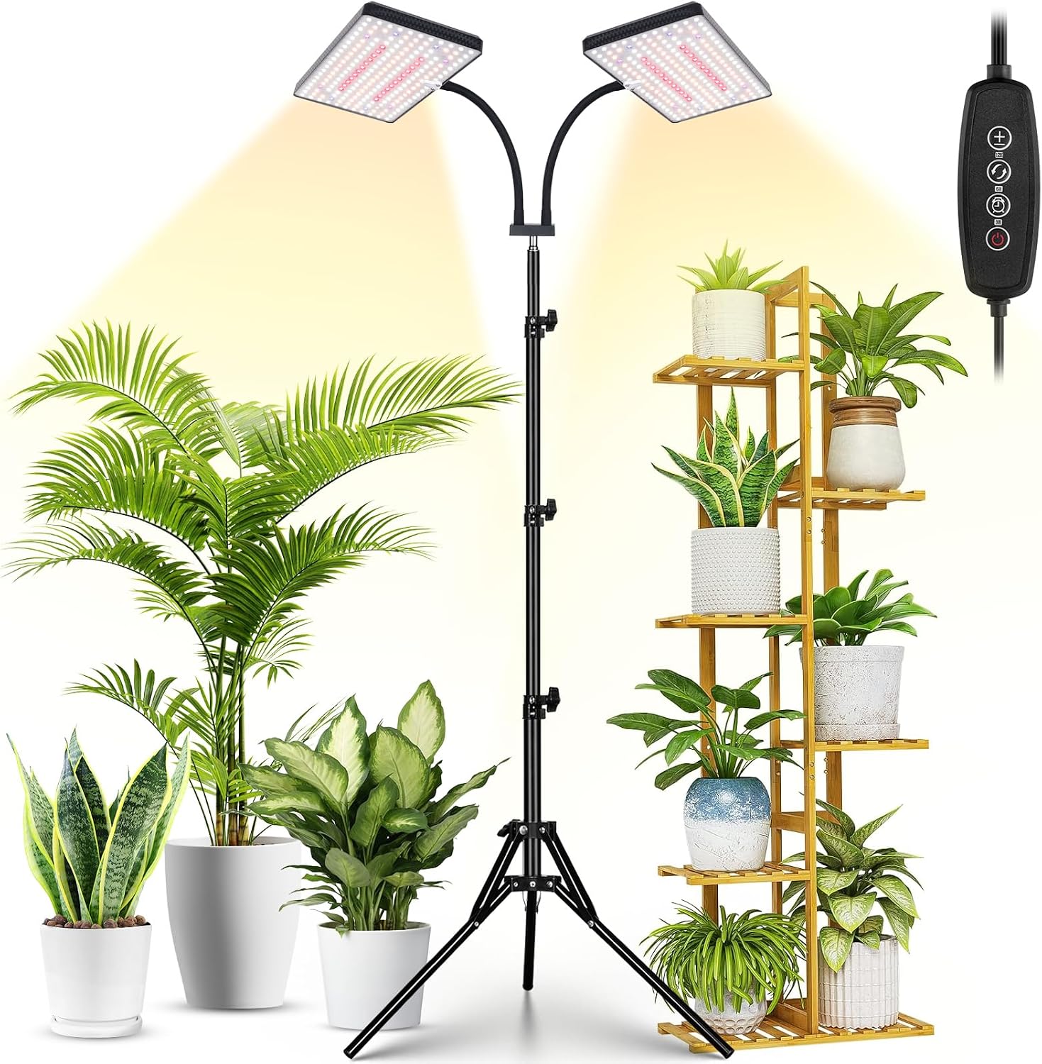 LBW Grow Lights for Indoor Plants, 428 LEDs Full Spectrum Plant Light