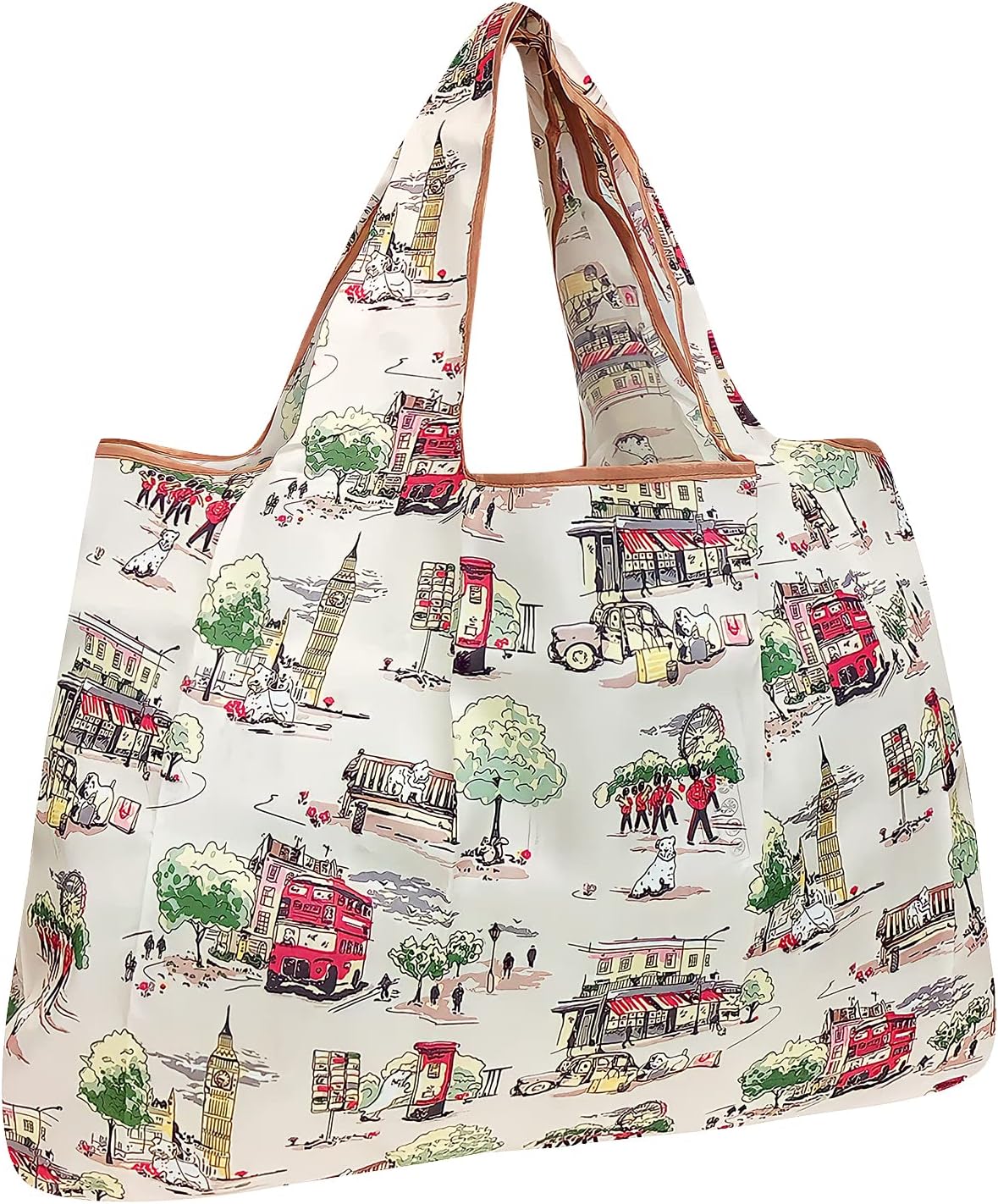 allydrew Large Foldable Tote Nylon Reusable Grocery Bag