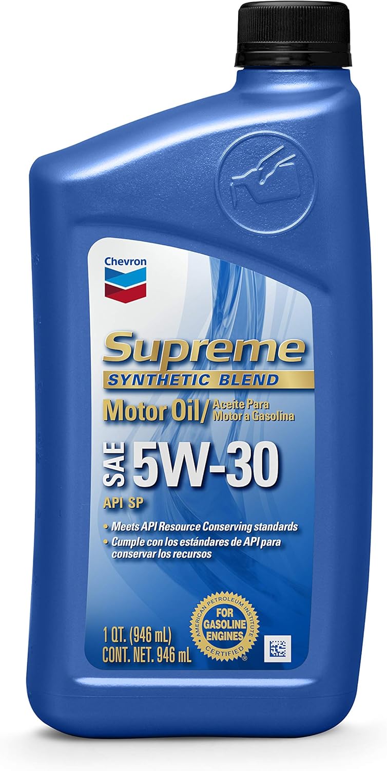 Chevron SAE 5W-30 Supreme Motor Oil - 1 Quart Bottle