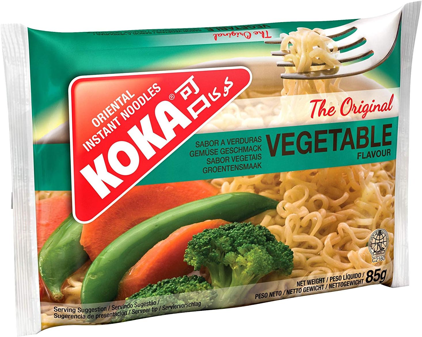 Koka Noodles Original Vegetable Flavour Oriental Style Instant Noodles 30 Packets of 85 g