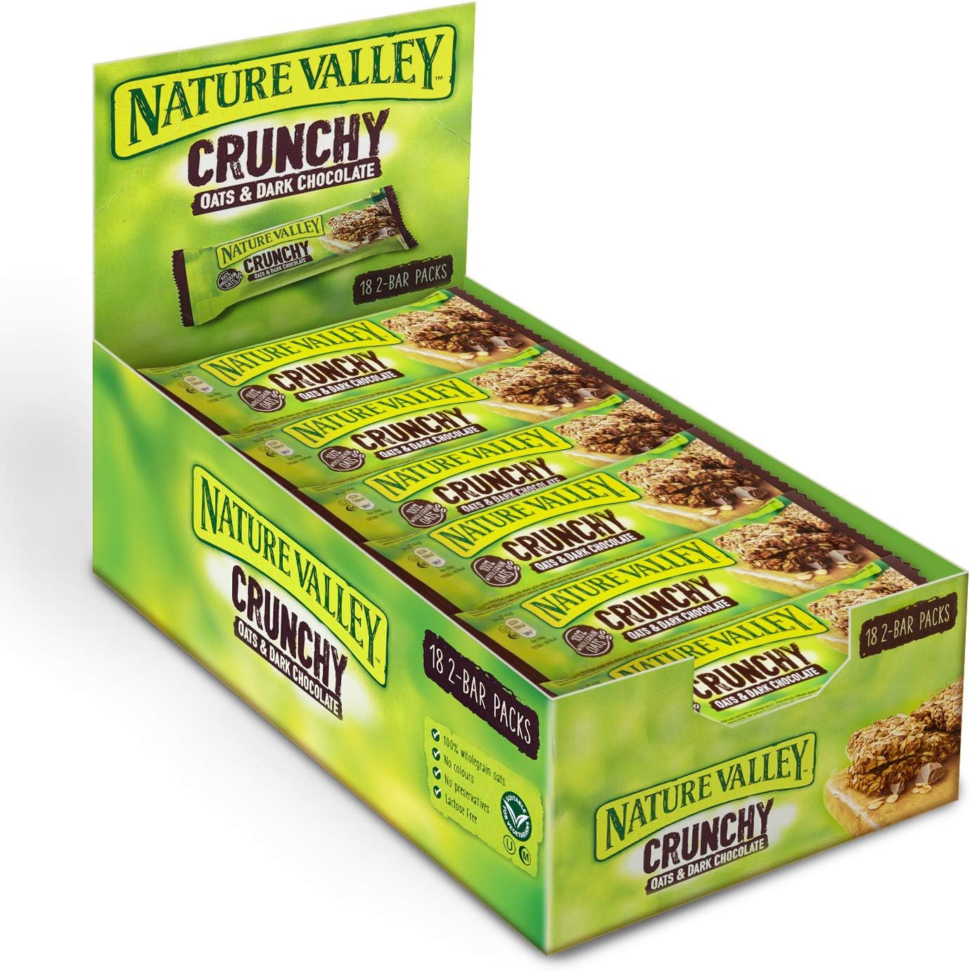 Nature Valley Crunchy Oats and Chocolate Cereal Bars 18 x 42g