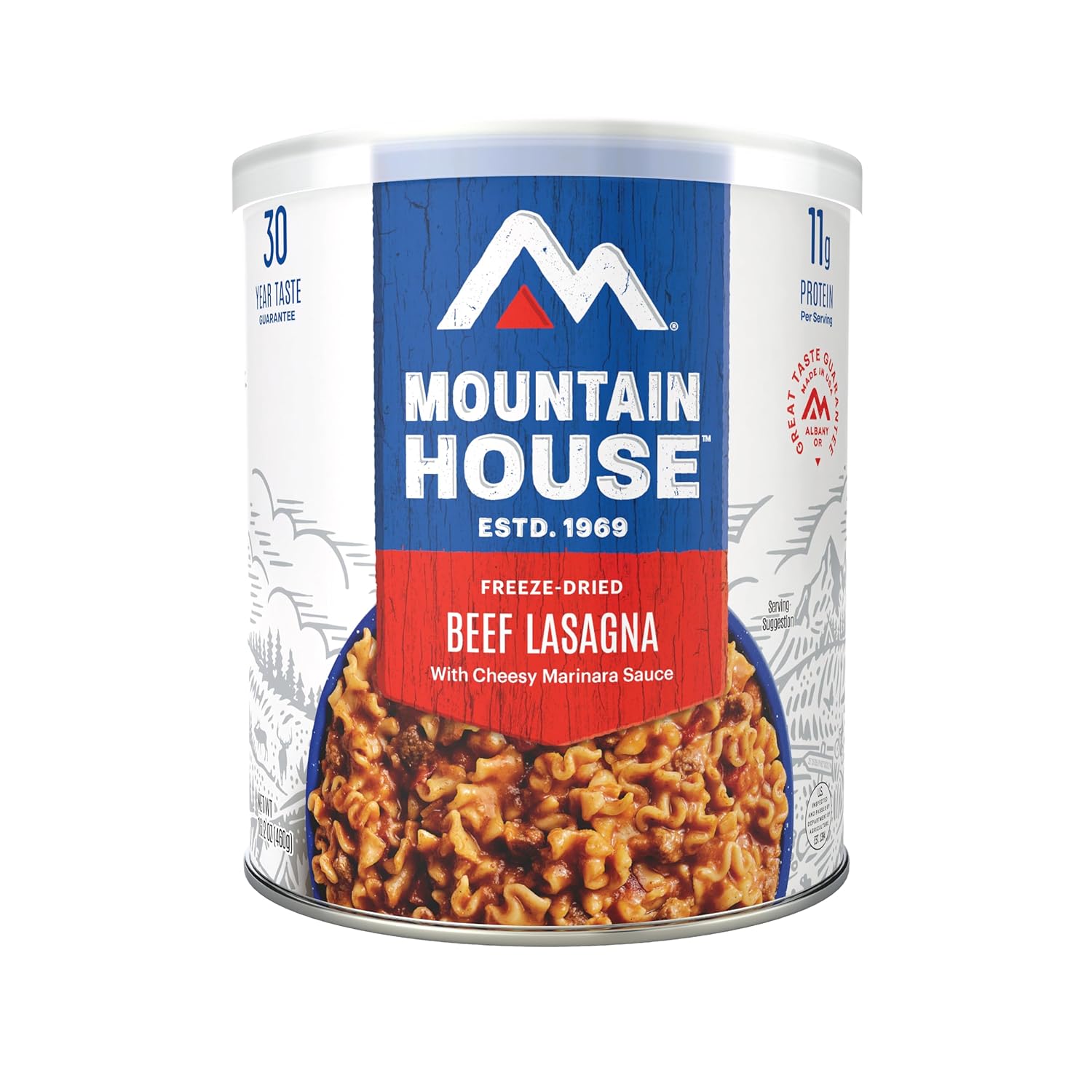 Mountain House Beef Lasagna #10 Can | Freeze Dried Survival & Emergency Food | 9 Servings