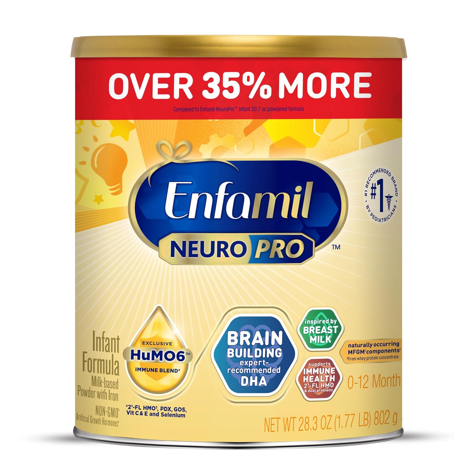Enfamil NeuroPro Baby Formula Brain Building Duo DHA & MFGM, 28.3 Oz