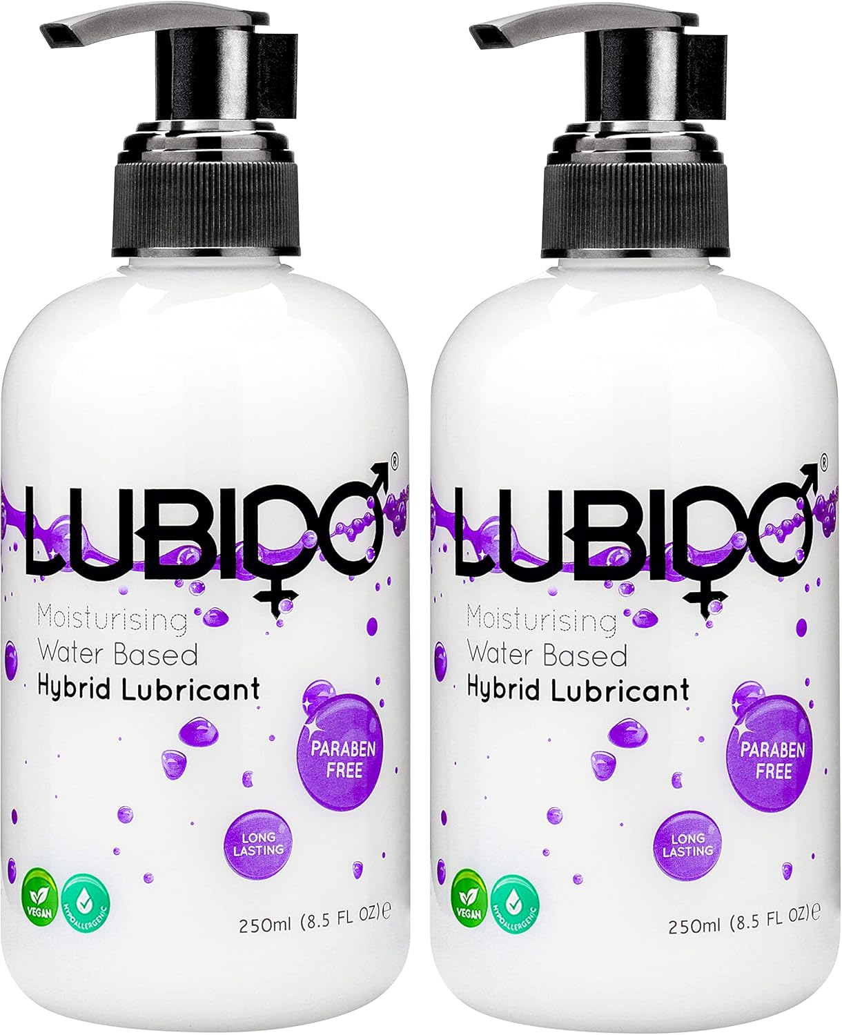 Lubido Hybrid Paraben Free Moisturising Creamy Gel Lube – 250ml (Pack of 2)