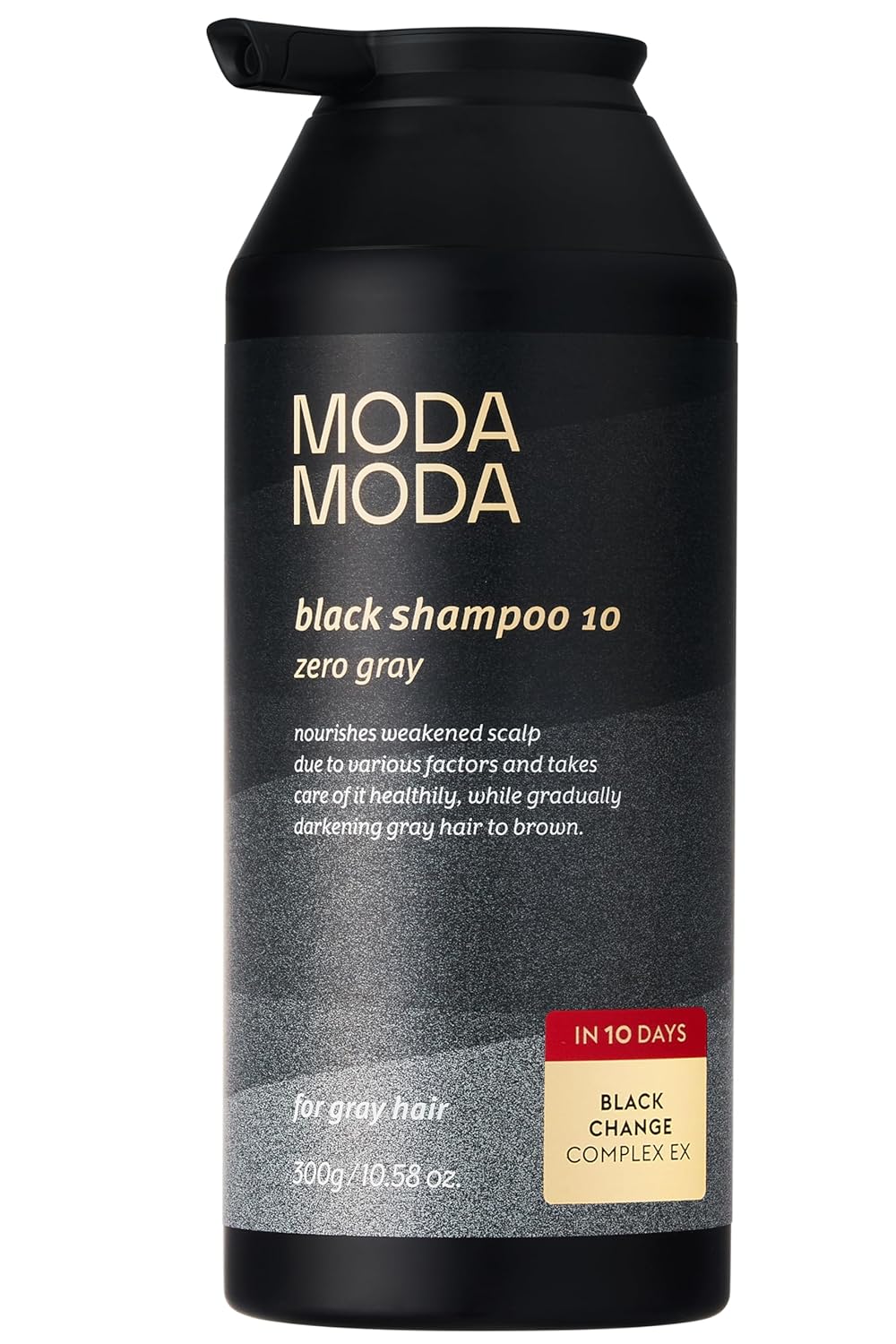 Zero Gray Black Hair Shampoo (10.58 Oz) | Natural Darkening Color for Hair & Scalp | Age-Defying, Volumizing Formula that Reduces Hair Breakage