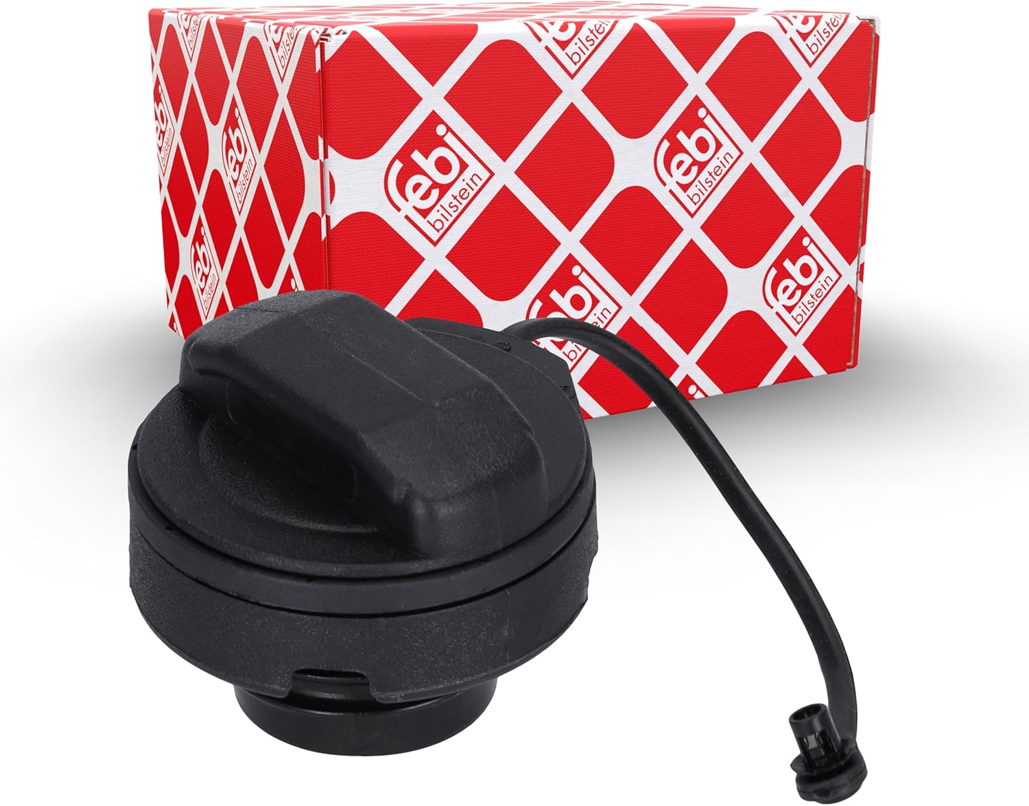 febi bilstein 27288 Fuel Filler Cap with securing strap, not lockable, 1 unit, Schwarz