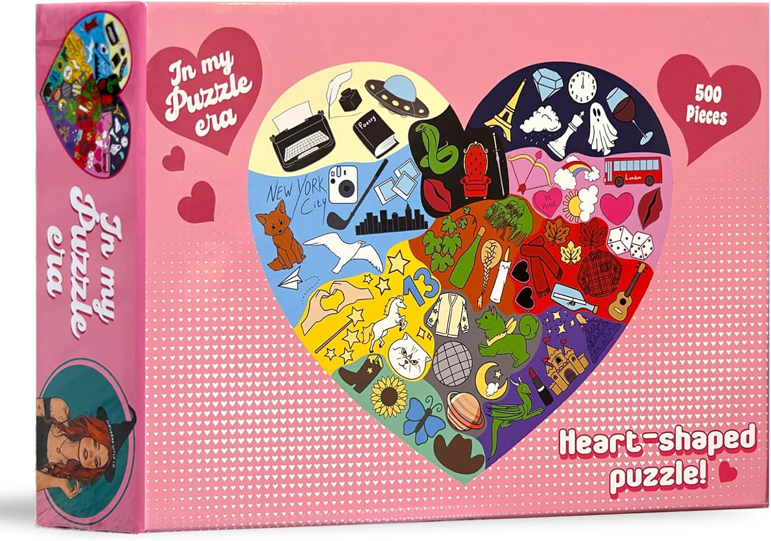 ERAS Puzzle Heart Shaped, Jigsaw Puzzles – Puzzles for Adults, Gift for Couples, Friends & Puzzle Lovers – Premium Quality Pieces (500 Pieces)