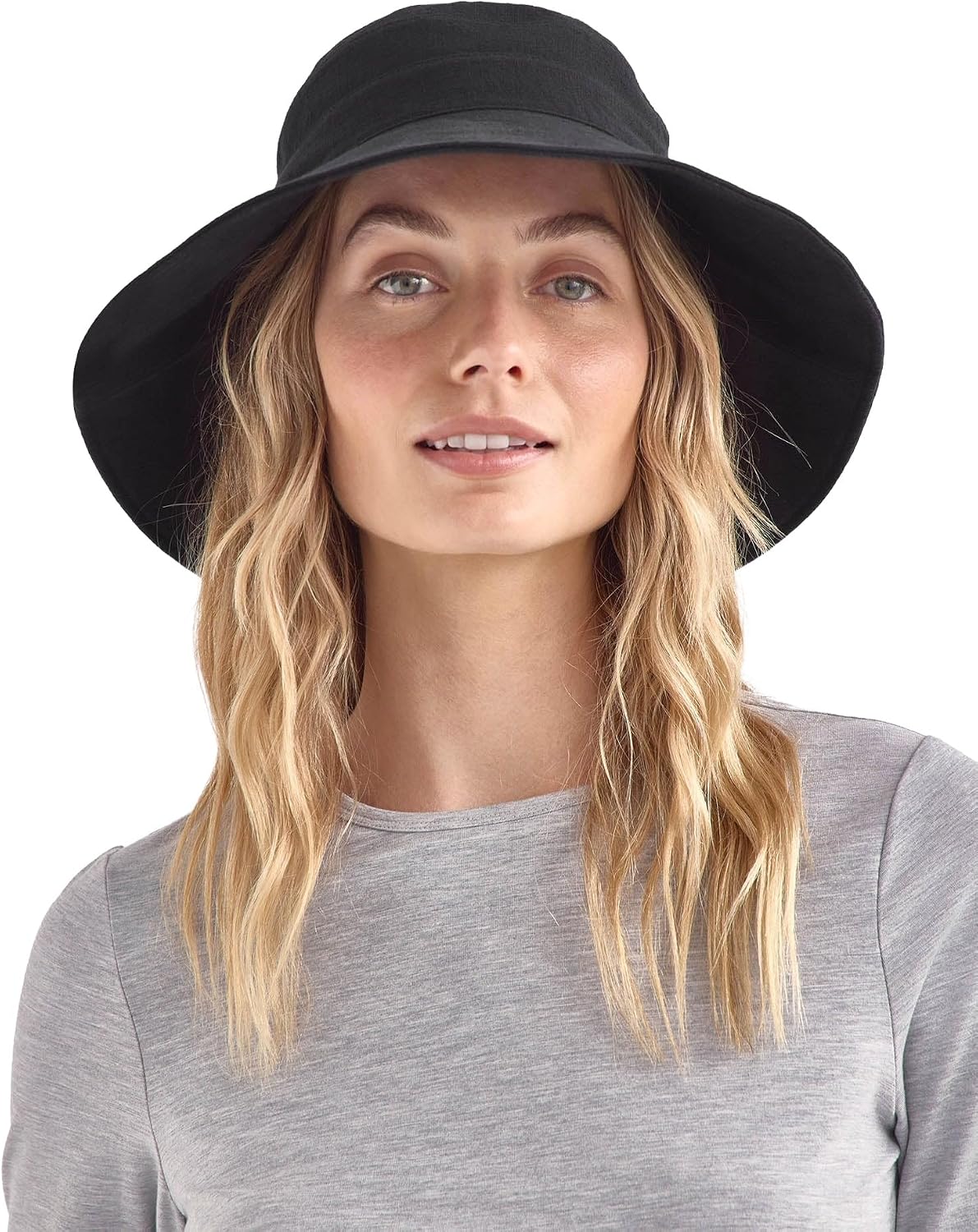 Solbari Women's Resort Wide Brim Sun Hat UPF 50+ | Lightweight, breathable wide brim hat made from natural fibers, packable for travel, resort wear and everyday wear