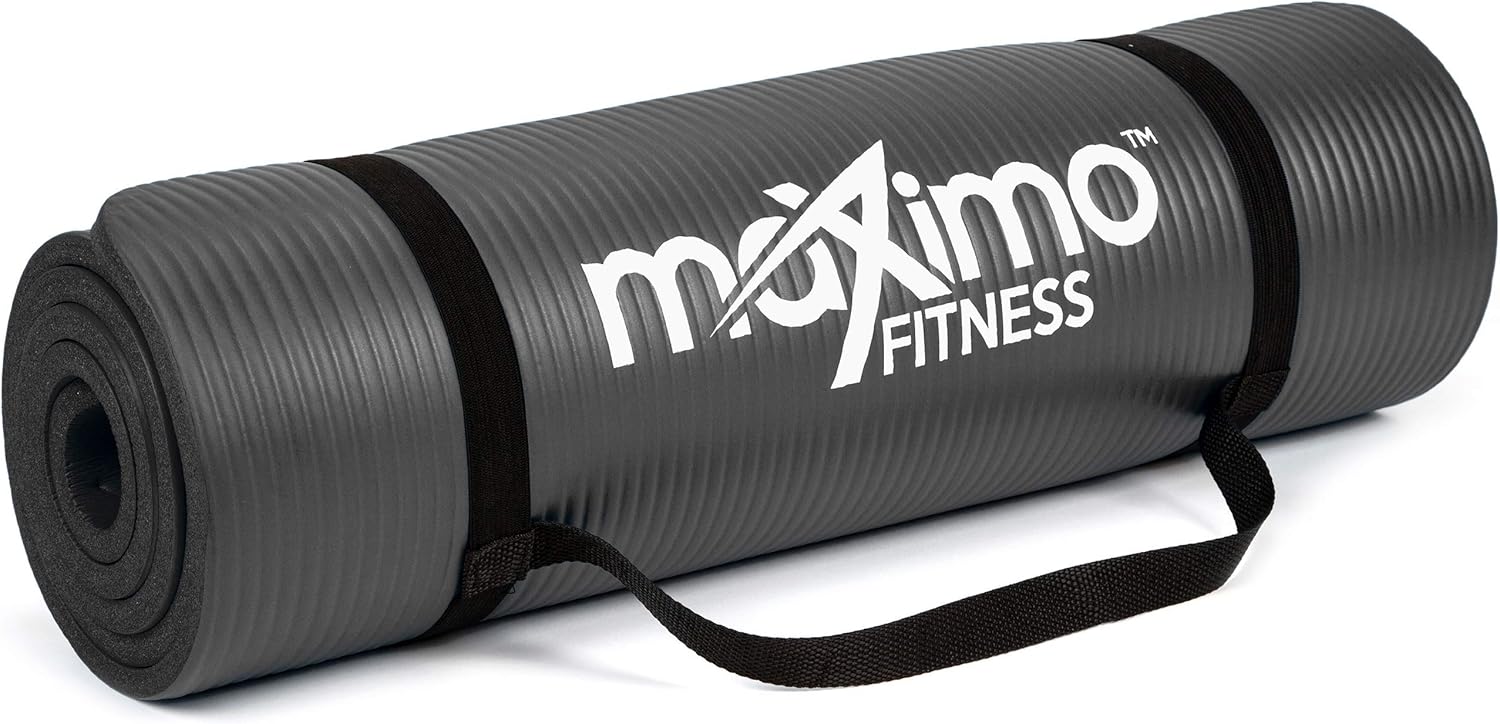 Maximo Extra Thick Multi-Purpose Exercise Mat - 183cm x 60cm, Ideal for Yoga, Pilates, Planks & Stretching