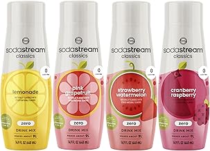 SodaStream Variety Pack Drink Mixes, 0 Calories, 14.8 Fl Oz (Pack of 4)