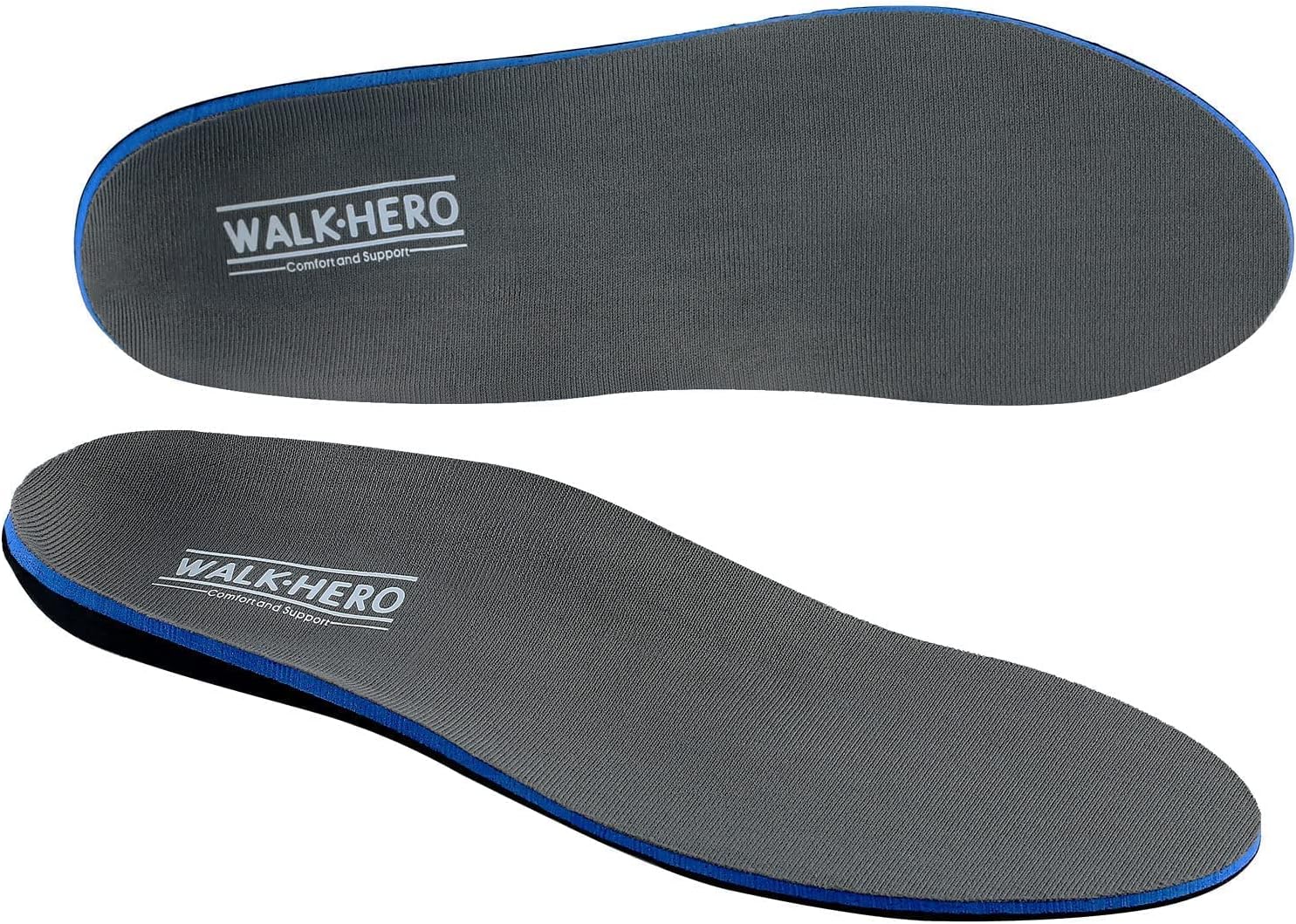 WalkHero Plantar Fasciitis Insoles, Arch Support Inserts for Pain Relief