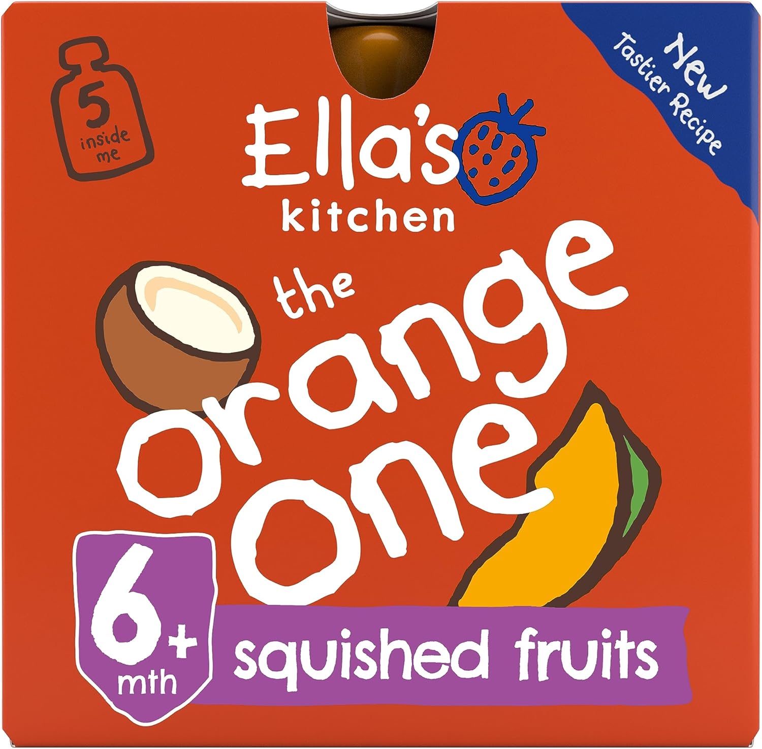 Ella's Kitchen The Orange One Food, 5 x 90g