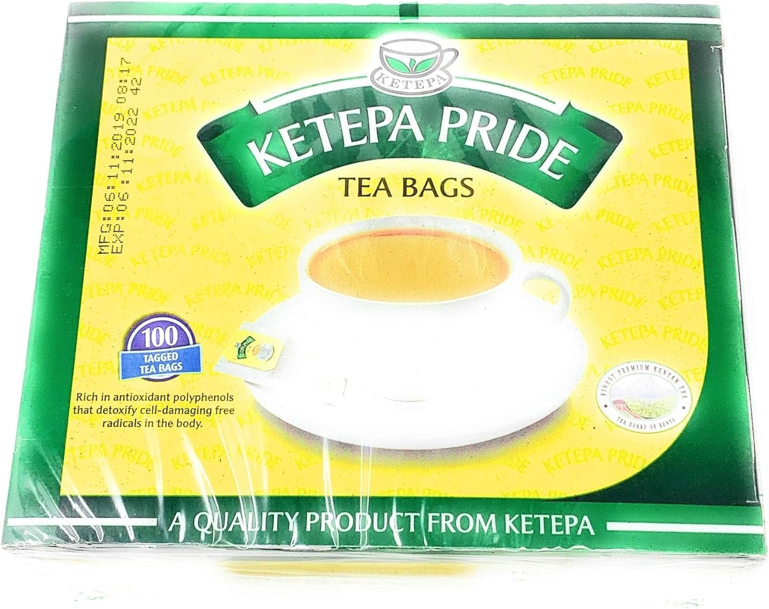Kenya Tea - Ketepa Pride - 100 Tagged Tea Bags