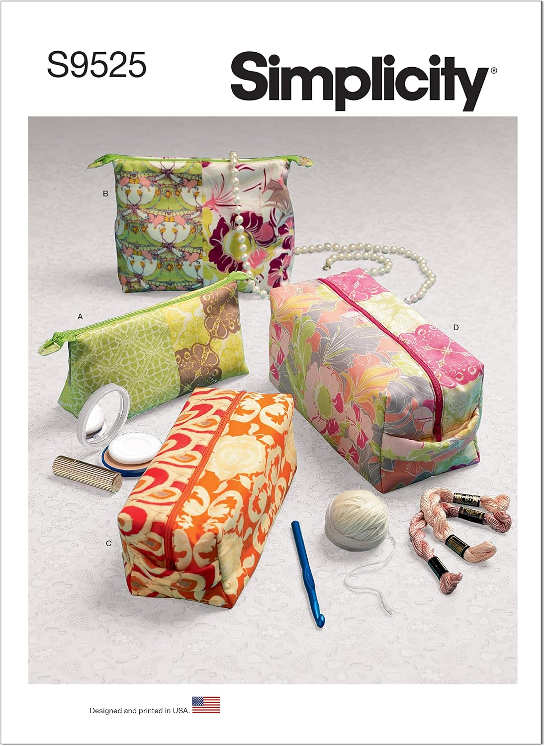Simplicity S9525 Travel Bag Sewing Pattern, Duffel, Tote & Organizer Bags, One Size