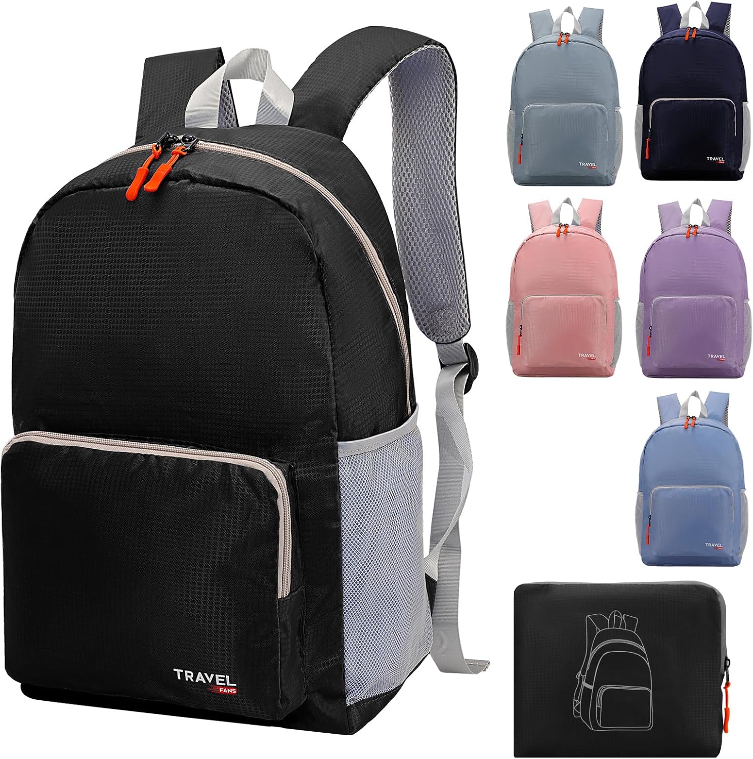 20-35L Lightweight Foldable Backpack, Student Backpack, Small Rucksack Water Resistant Durable Packable Backpacks for Women Men Outdoor Camping Travelling Walking Hiking Biking