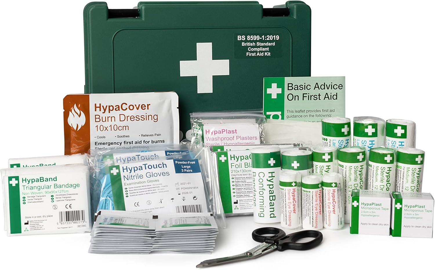 Safety First Aid Group Economy First Aid Kit BS 8599 Compliant, Medium Fully Stocked