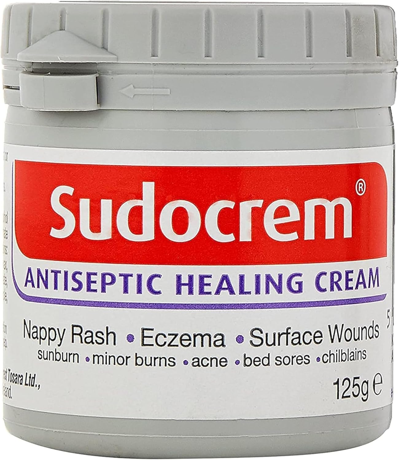 Sudocrem Antiseptic Healing Cream for Nappy Rash, Eczema, Surface Wounds, Sunburn, Minor Burns, Acne, Bed Sores and Chilblains, 125g