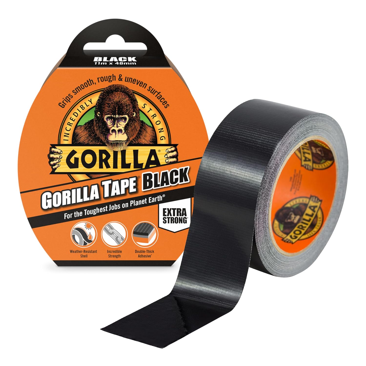 Gorilla Tape Black 11m