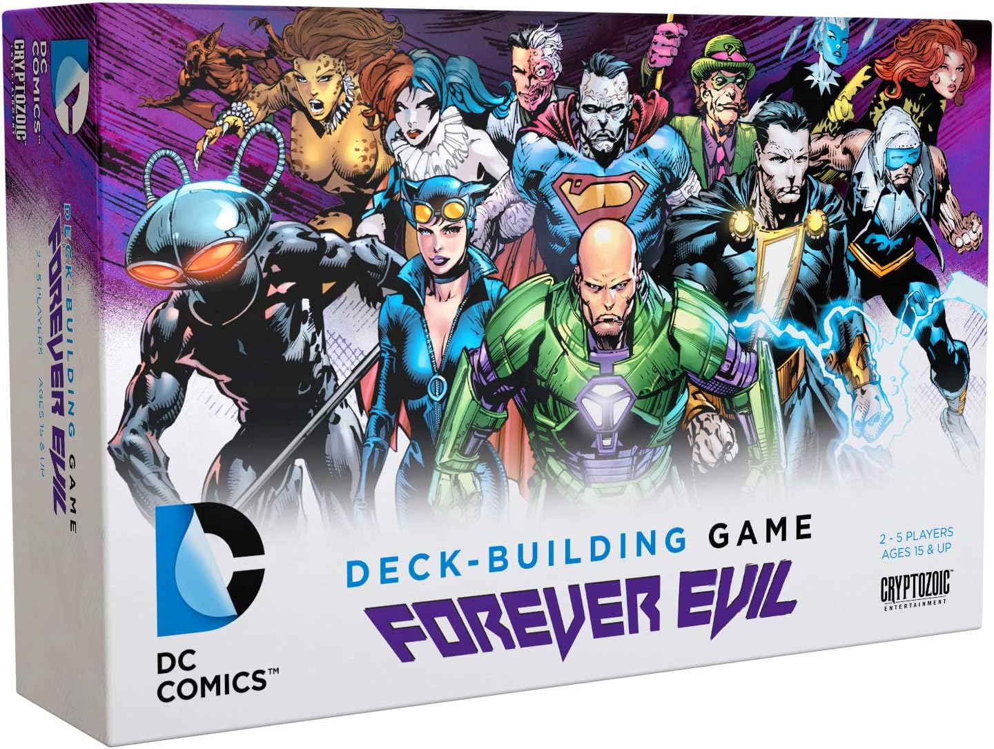 DC Deck-Building Game: Forever Evil - It’s Good to be Bad - Play as DC Universe Villains Harley Quinn,Deathstroke,Black Adam - 2 to 5 Players - Ages 15+