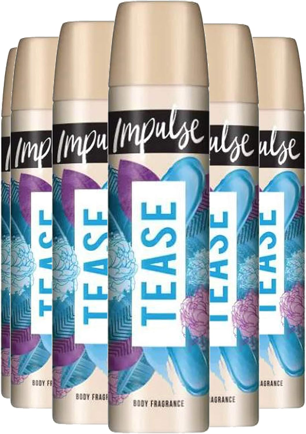 Impulse Tease Body Spray 6x75ml