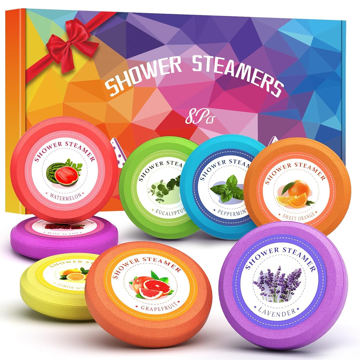 Shower Steamers Aromatherapy for Teen Girls - sanyi Birthday Gifts for Women, Self Care Stress Relief Gifts for Friend Sister Graduation Gifts Basket Stuffers for Her