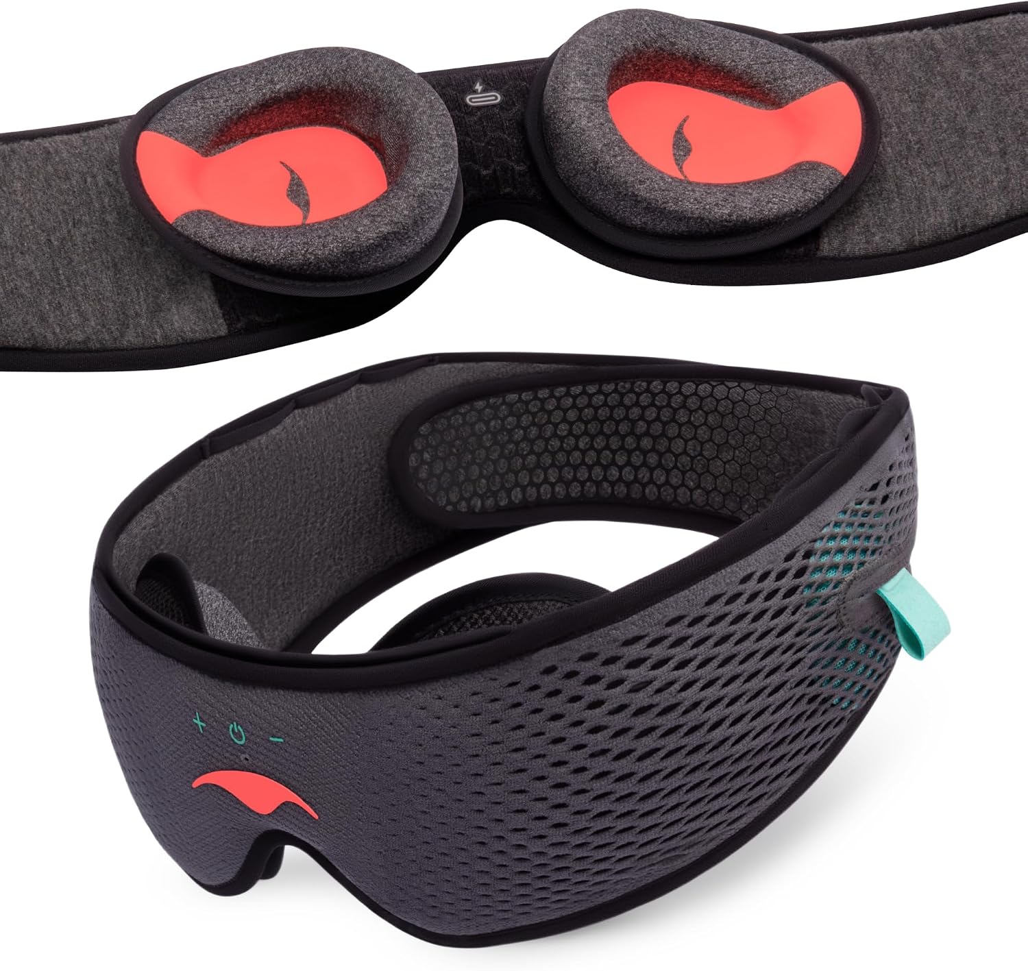 Manta Sound Sleep Mask – Bluetooth® Sleep Mask with 24-Hour Battery Life | Ultra-Thin Headphones for Sleep, Travel, Naps and Shift Work
