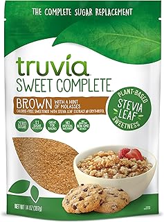 Truvia Sweet Complete Brown Calorie-Free Sweetener with the Stevia Leaf, 14 oz Bag (Pack of 1)
