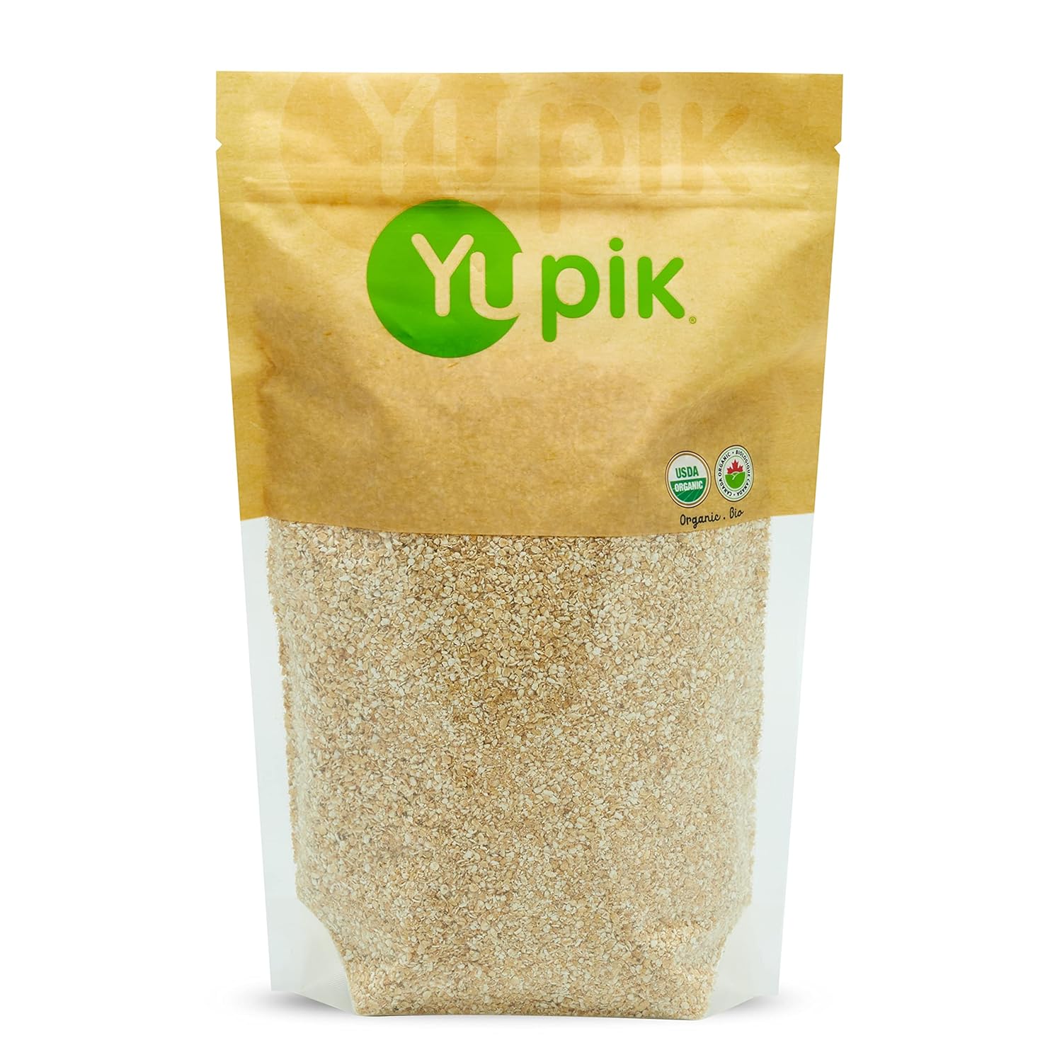 Yupik Organic Oat Bran, Gluten-Free, 2.2 lb (35.2 oz), Pack of 6, Non-GMO, Kosher, Vegan, Raw, Made from Hull of Whole Grain Oats, Good Source of Fiber, Ideal for Baking & Cooking