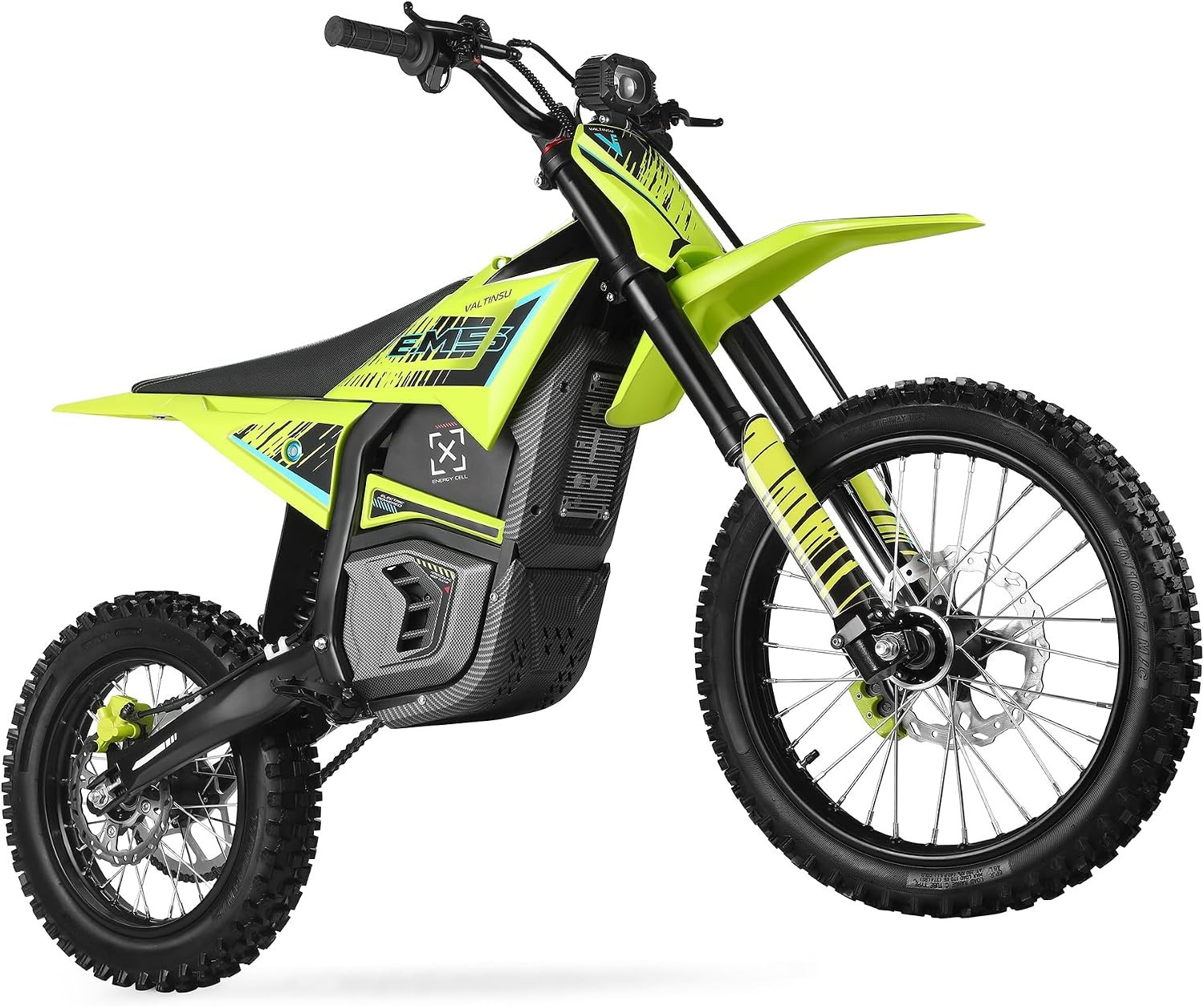 EM5 Pro Electric Dirt Bike,5600W,52MPH,Range 60 MI,3 Speed Modes