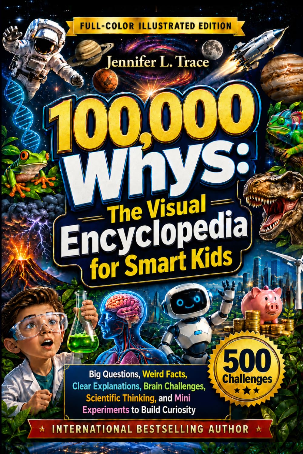 100,000 Whys for Smart Kids: The Visual Encyclopedia for Smart & Curious Kids - Big Questions, Weird Facts, Clear Explanations, 500 Brain Challenges, ... to Build Curiosity (Kids Ages 6 - 12)