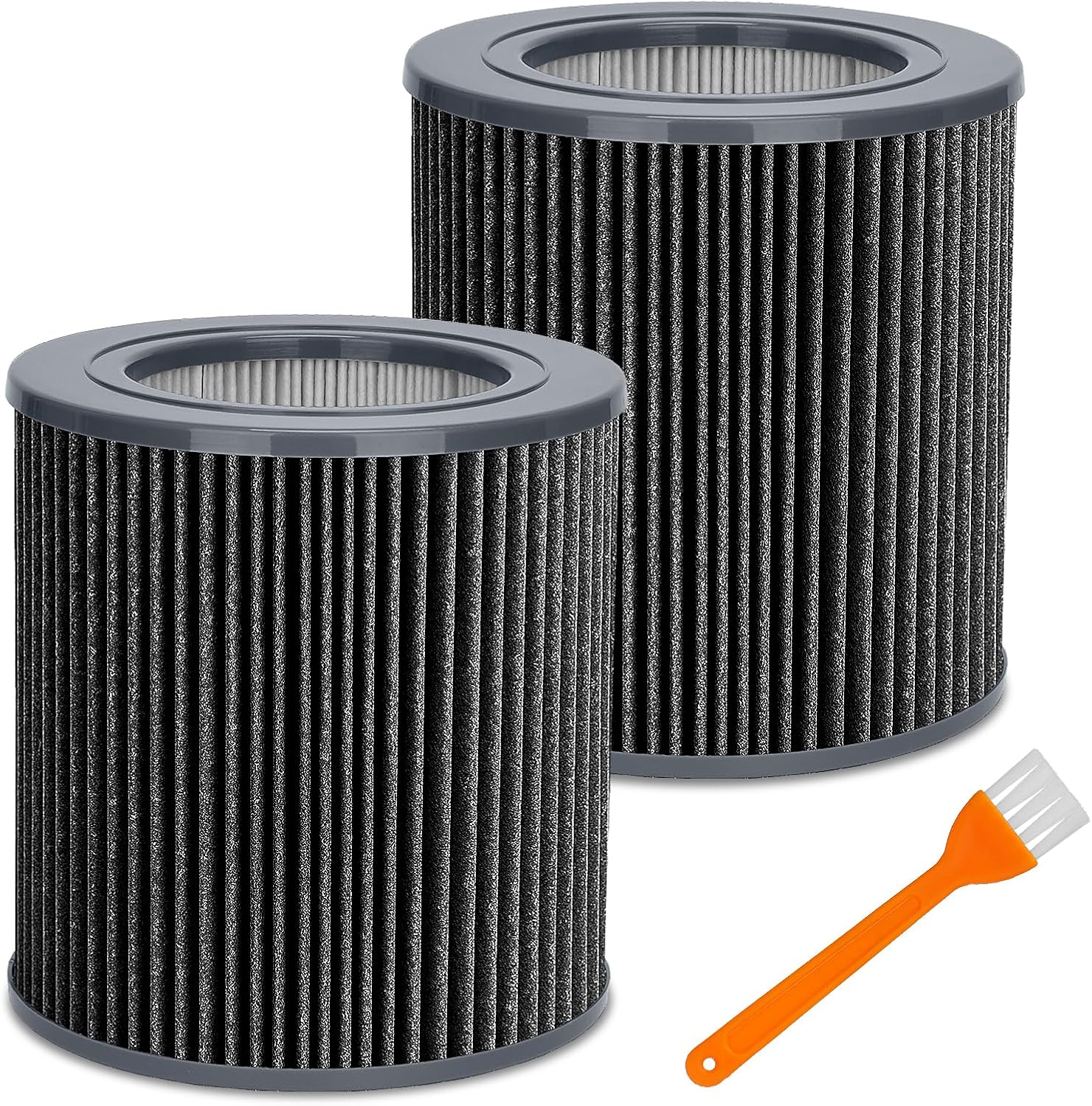 2 Pack Air Mini Replacement Filters Compatible with Molek-ule Air Mini & Air Mini+ Air Purifiers, 3-in-1 High-Efficiency True HEPA Replacement Filter, Supports Healthy Indoor Living Black