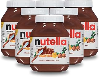 Nutella Chocolate Hazelnut Spread, Perfect Topping for Pancakes, 35.2 Ounce, Pack of 6