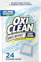 OxiClean White Revive Laundry Whitener and Stain Remover Power Paks, 24 Count