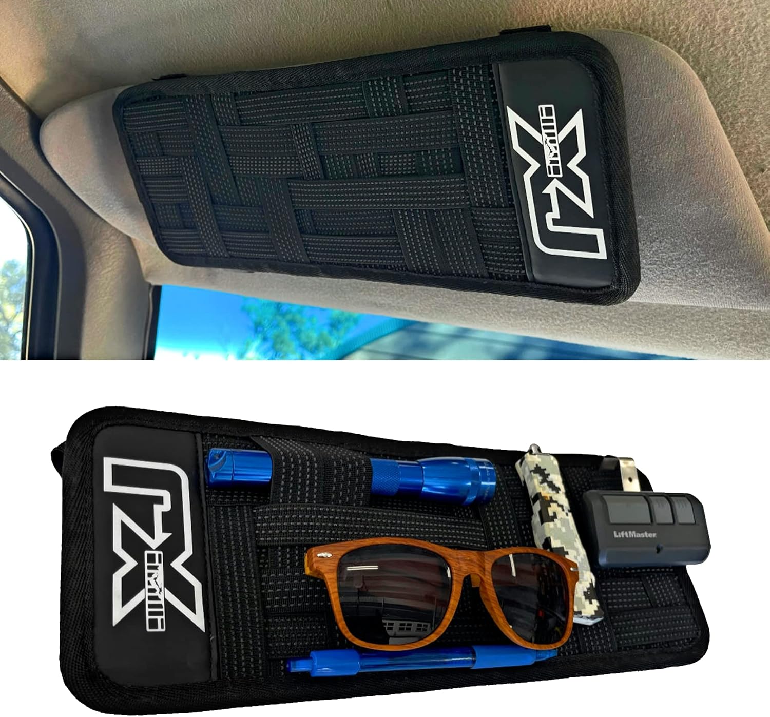 Rorex Cherokee Xj Accessories, Visor Organizer, Fits Every Year XJ 1984-2001