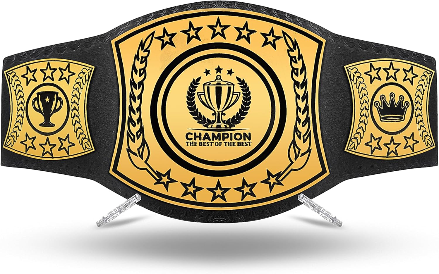 HANDSY Championship Belt Adult - Trophy Belt for Sports, Awards, Gifts, Events, and Prizes - Wrestling Title Belt for Champions