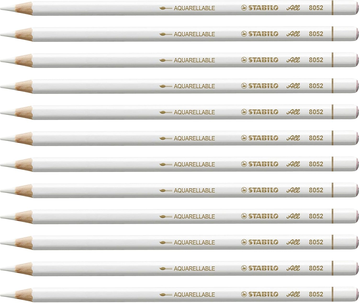 STABILO All - Coloured and Graphite Pencil - Pack of 12 - White