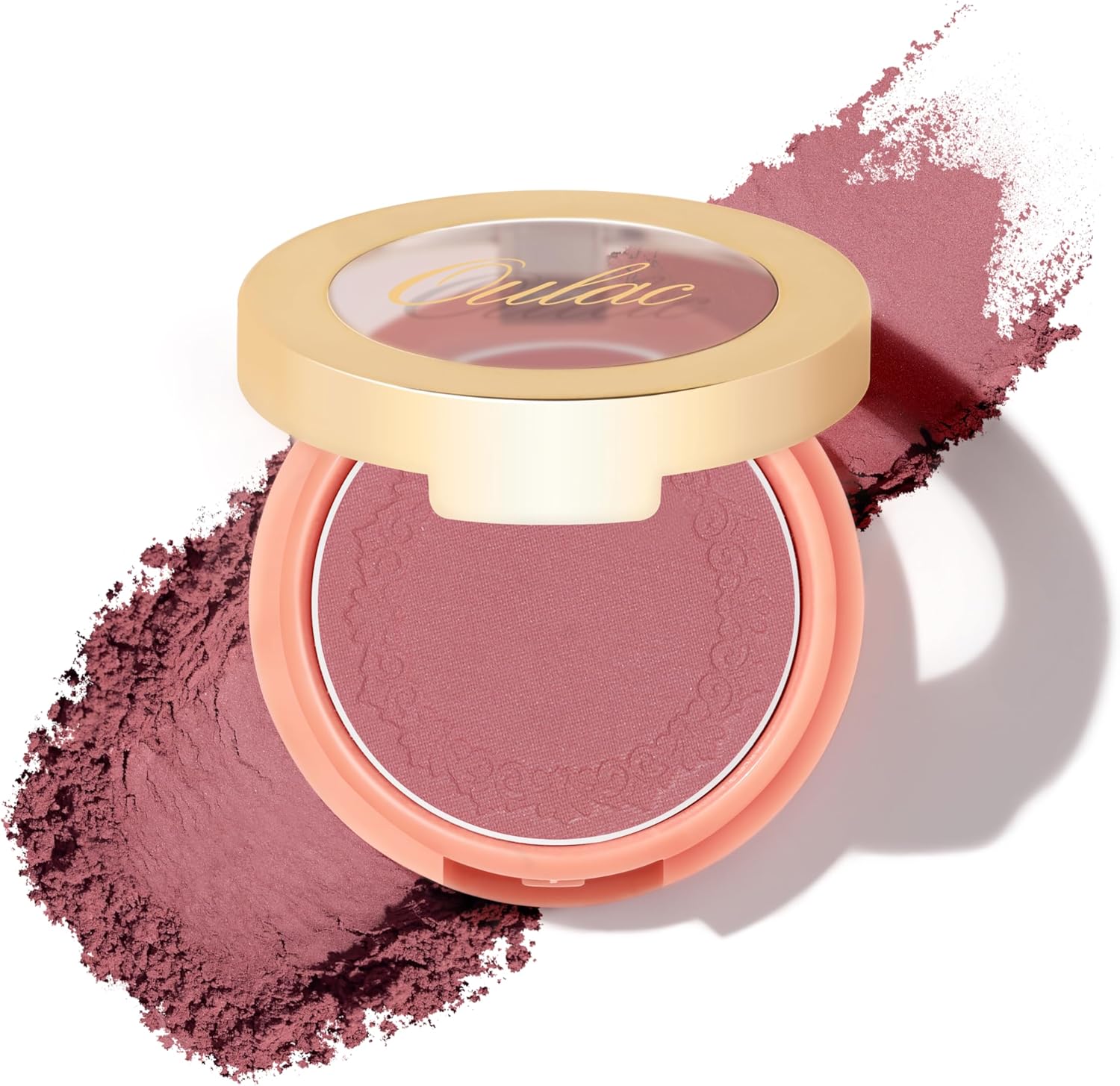 Oulac Mauve Rose Blushers for Cheeks Cool Skin| Mineral Powdery Blush,Rich Colors|Matte Blusher Vegan |4.8g 11 Fatal Seduction