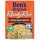 BEN'S ORIGINAL Ready Rice Whole Grain Brown Rice, Easy Dinner Side, 8.8 oz Pouch