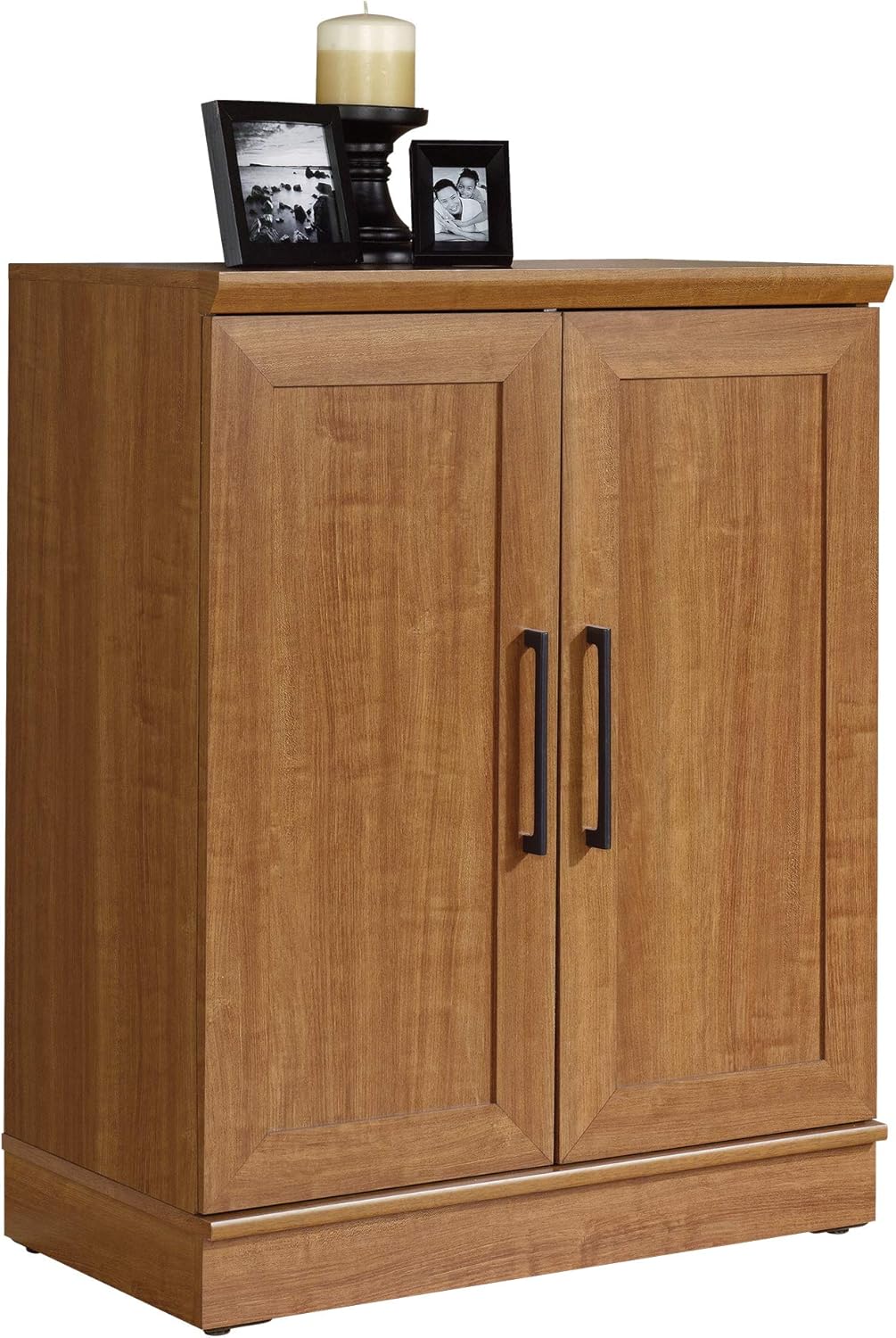 Sauder HomePlus Base Pantry Cabinet, L: 29.61" x W: 17.01" x H: 37.40", Sienna Oak