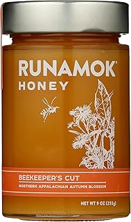 Runamok Beekeeper's Cut, Autumn Blossom Honey, Authentic & Pure Raw Honey, Gluten Free & Natural Sweetener, 9 Oz (Pack of 6)