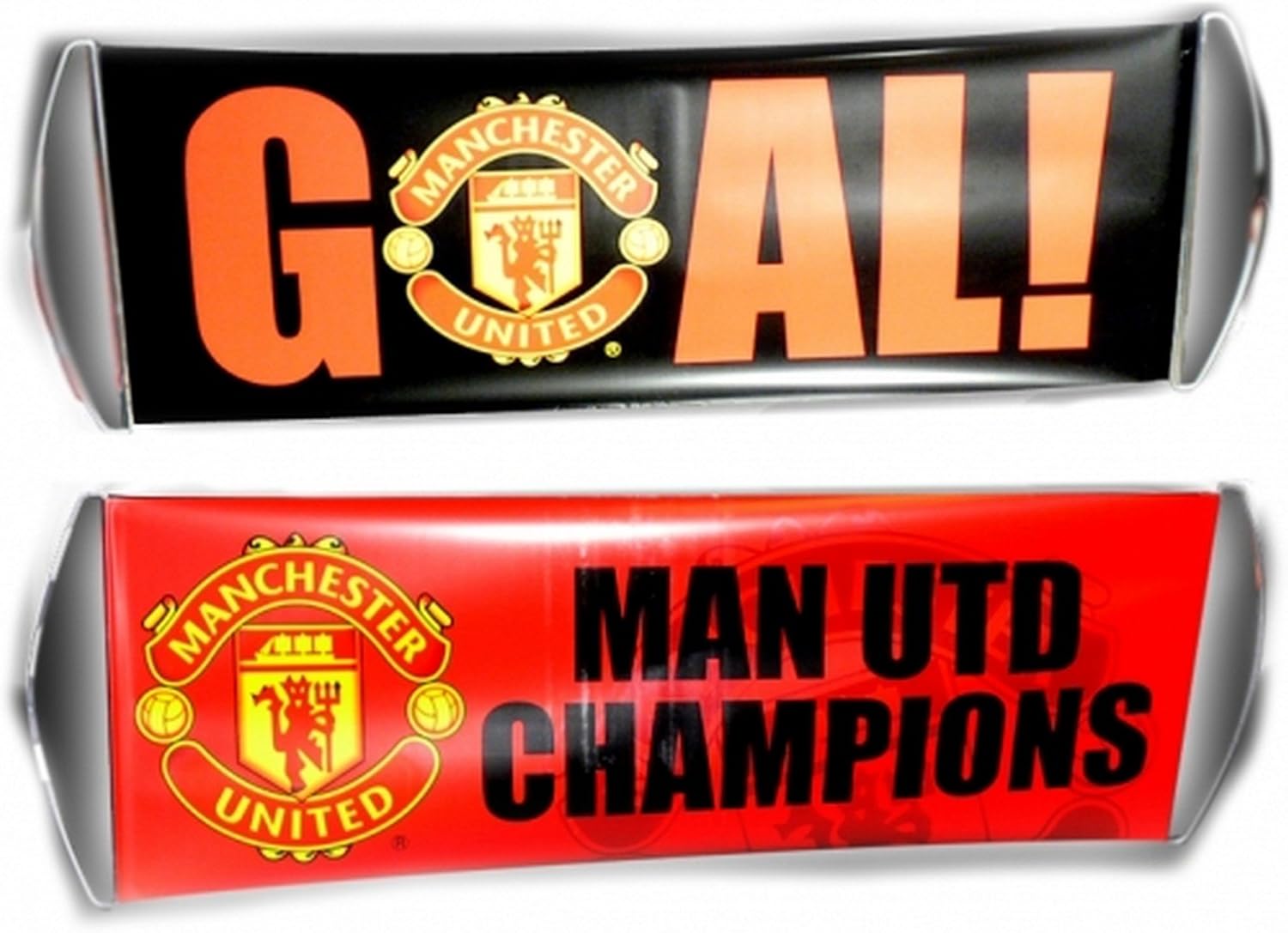 Manchester United FC Official Fanbana Soccer Banner (One Size) (Red/Black)
