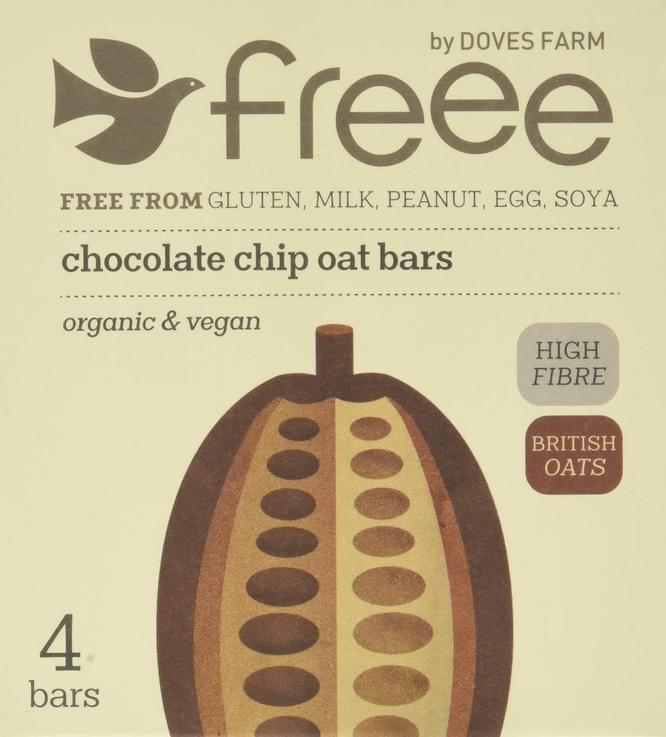 Doves Farm Organic Chocolate Chip 4 Flapjacks (Pack of 7)