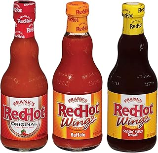 Frank's RedHot Hot Sauce Variety Pack (Original, Buffalo, and Stingin' Honey Teriyaki), 3 count